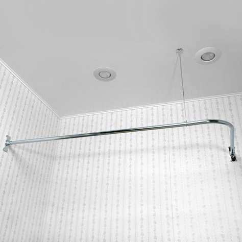 8Ft Tension Curtain Rod Neo Angle Shower Curtai