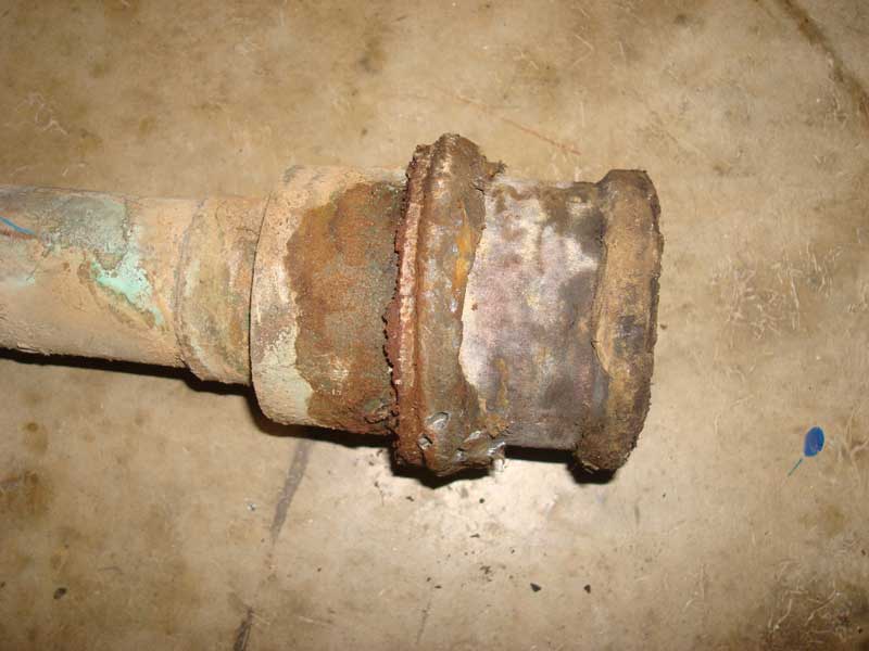 Removing Lead/Oakum from cast iron replacing tub/sink drain line