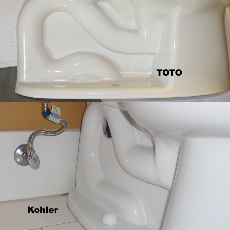 The Kohler trapway doesn't.