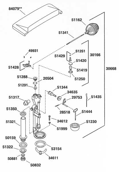 kohler ballcock rochelle replacement parts eb toilet flushvalve repair plumbing wc
